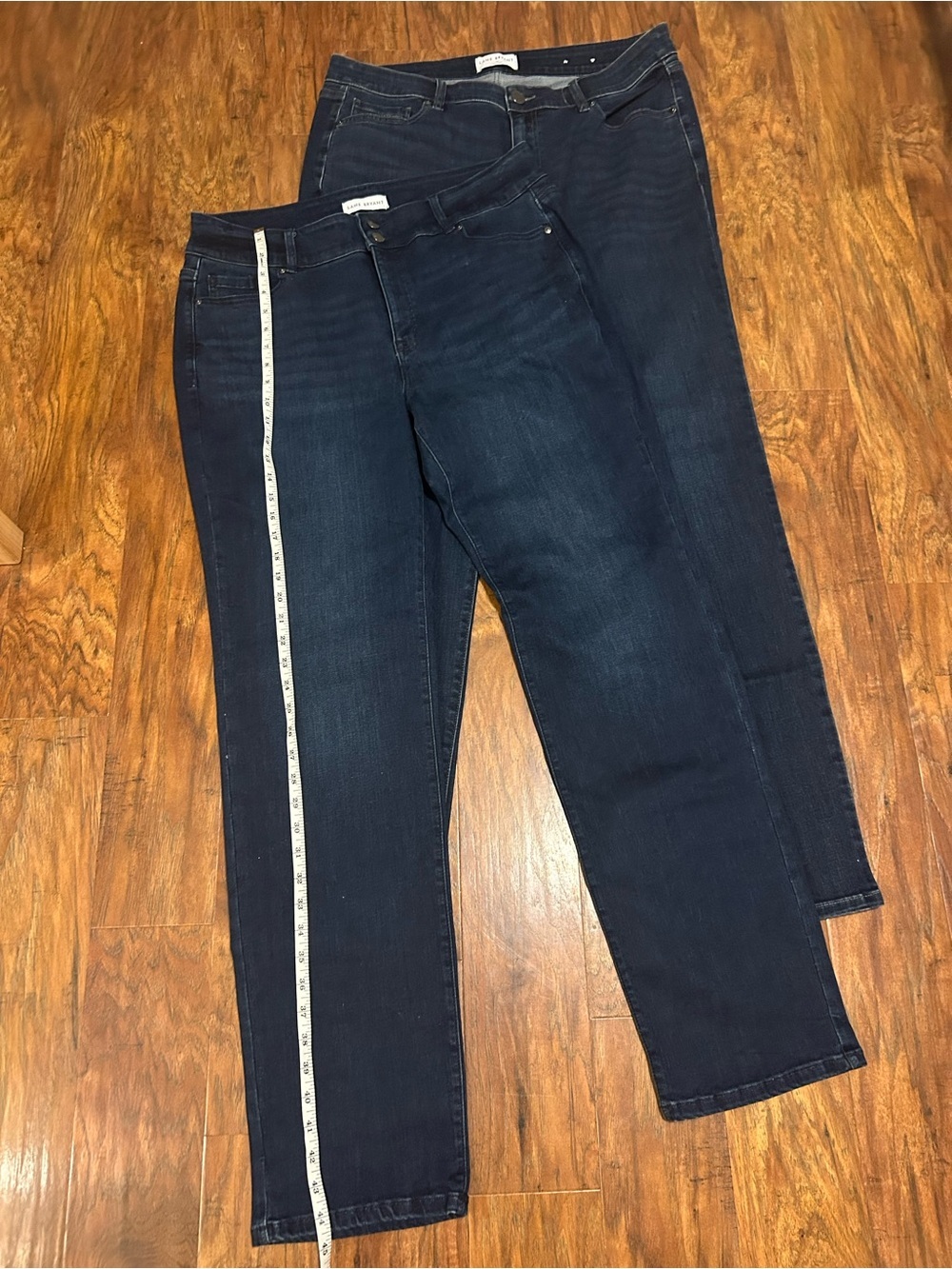 Lane Bryant Dark Blue Straight-Leg Jeans - Classic Denim Pair of Two Size 18L - Picture 2 of 9